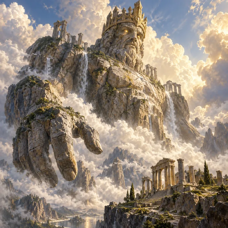 Crown Beneath the Range, an enormous Ancient creature